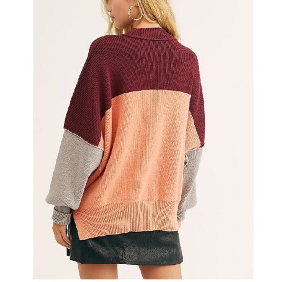 Free People Easy Street Colorblock Sweater - Picture 3 of 8
